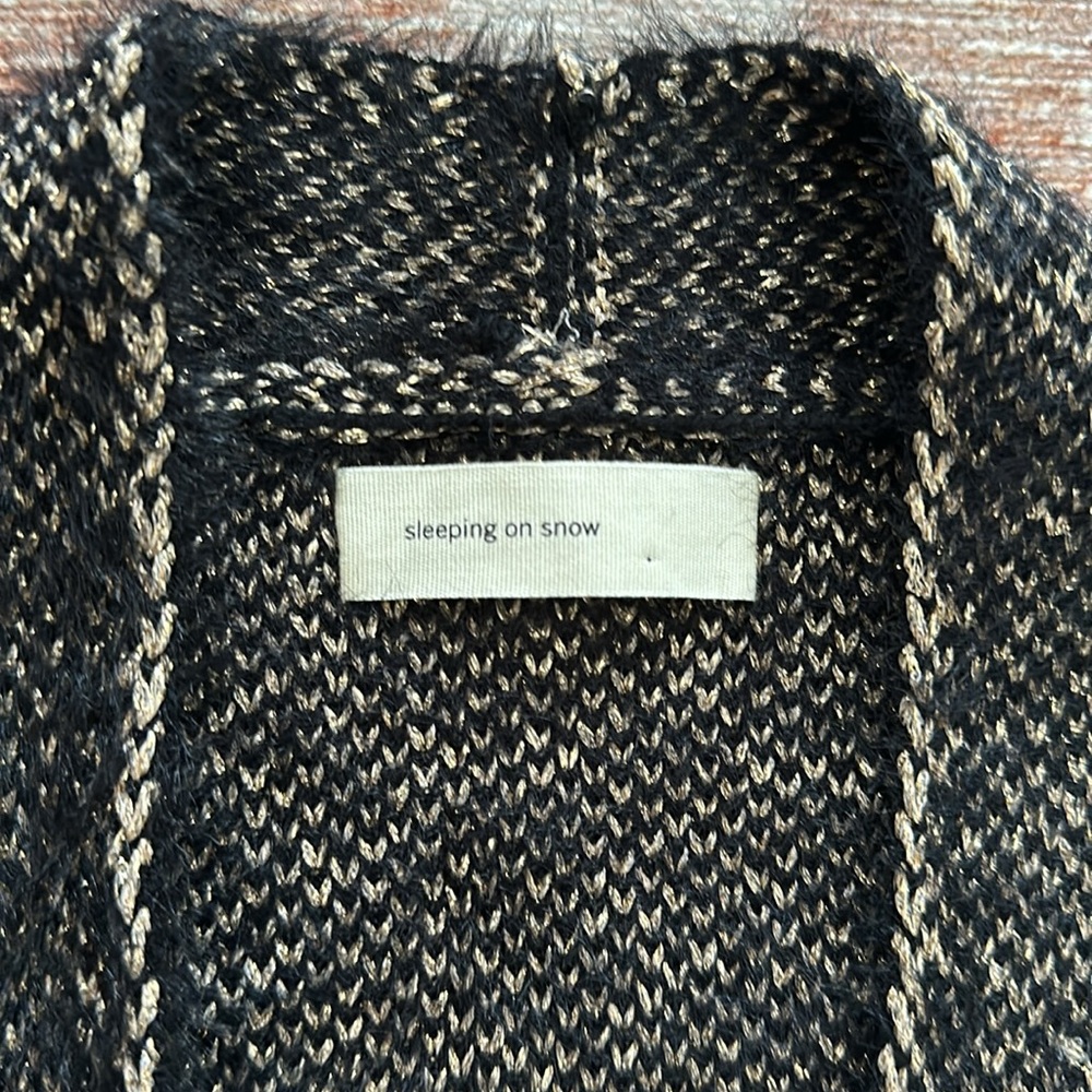 Iridescent Sleeping On Snow Open Front Cardigan - image 5